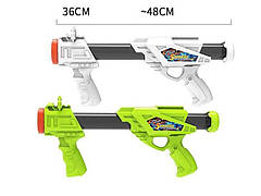 Зброя 66924 (72/2) 2 кольори, помповий механізм, 10 м’яких куль на присосках, 10 м’яких м’ячиків-зарядів,