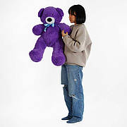 Гр М`яка іграшка "Ведмедик" колір фіолетовий В96830 висота 1 м (1)
