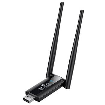 Двохантений бездротовий розширювач діапазону Wi-Fi сигналу USB Ретранслятор-підсилювач WiFi сигналу