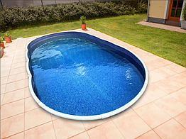 Комплект басейну Azuro 405 DL, колір Wood, 7.3х3.7x1.2м