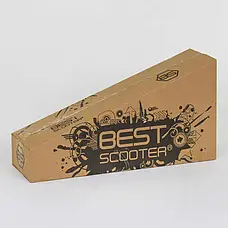 Самокат А 25470/779-1325 MAXI "Best Scooter" (1) пластмасовий, 4 колеса PU, СВЕТ, трубка керма алюмінієва,, фото 3