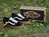 Зимові чоловічі кеди VANS Old Skool GUM black "Чорні низькі" р 7-7,5;11 (39-40;45), фото 3