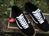 Зимові чоловічі кеди VANS Old Skool GUM black "Чорні низькі" р 7-7,5;11 (39-40;45), фото 4