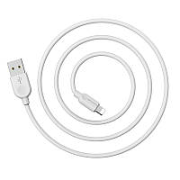 Кабель для iPhone Borofone USB - Lightning BX14 2.4A 3m Белый ON, код: 7932230