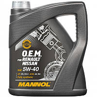 Масло моторное синтетическое 4л 5W-40 O.E.M. for Renault/Nissan Mannol (BYD Амулет) MN7705-4-Mannol