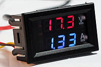 Индикатор уровня силы и напряжения постоянного тока (DC Вольтметр- Амперметер) 0-100В, 10А