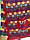 Палантин жіночий кашеміровий яскравий різнобарвний, фото 2