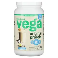 Vega, Оригинальный протеин на растительной основе, кремовая ваниль, 920 г (2 фунта 0,5 унции) Днепр