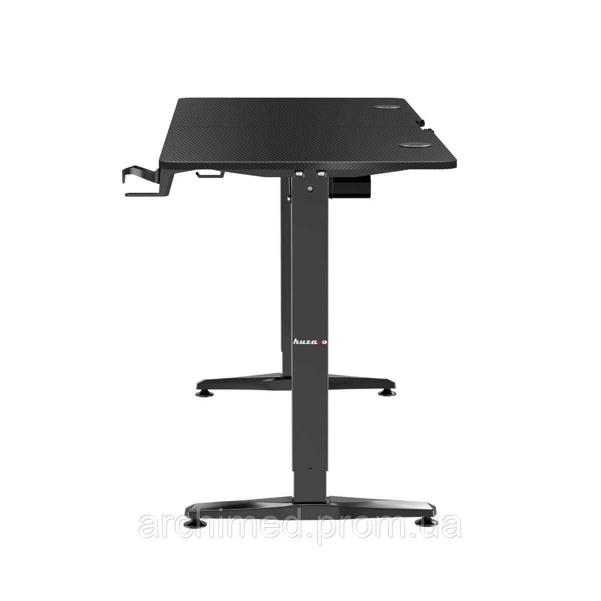 Компьютерный стол с электрической регулировкой HUZARO HERO 8.5 BLACK ON, код: 8199521 - фото 4 - id-p2139442727