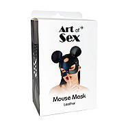Шкіряна маска мишки Art of Sex - Mouse Mask, колір Червоний, фото 2