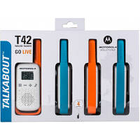 Портативная рация Motorola TALKABOUT T42 Quad Pack (B4P00811MDKMAQ) e