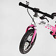 Велобіг Corso "Skip Jack" 25025 (1) РОЗОВО-БІЛИЙ, надувні колеса 12", сталева рама з амортизатором, ручний, фото 2