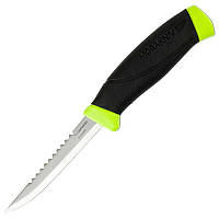 Нож фиксированный Mora Fishing Comfort Scaler 098 (длина: 214мм, лезвие: 98мм), черный/зеленый