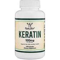 Комплекс для кожи волос ногтей Double Wood Supplements Keratin 500 mg (2 caps per serving) 12 K[, код: 8206886