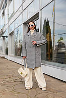 Модное женское демисезонное кашемировое пальто оверсайз