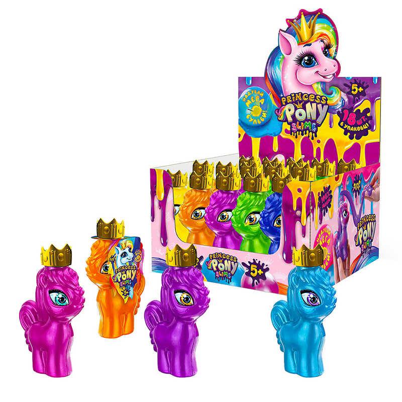 Гр В`язка маса "Princess Pony Slime" PPS-01-01U УКР. (1) ЦІНА ЗА 18 ШТУК У БЛОЦІ "Danko toys"