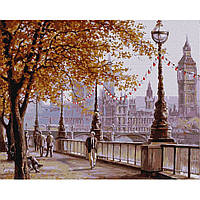 Картина по номерам Идейка Осенний Лондон ©Сергей Лобач KHO2876 40х50 см ON, код: 7696786