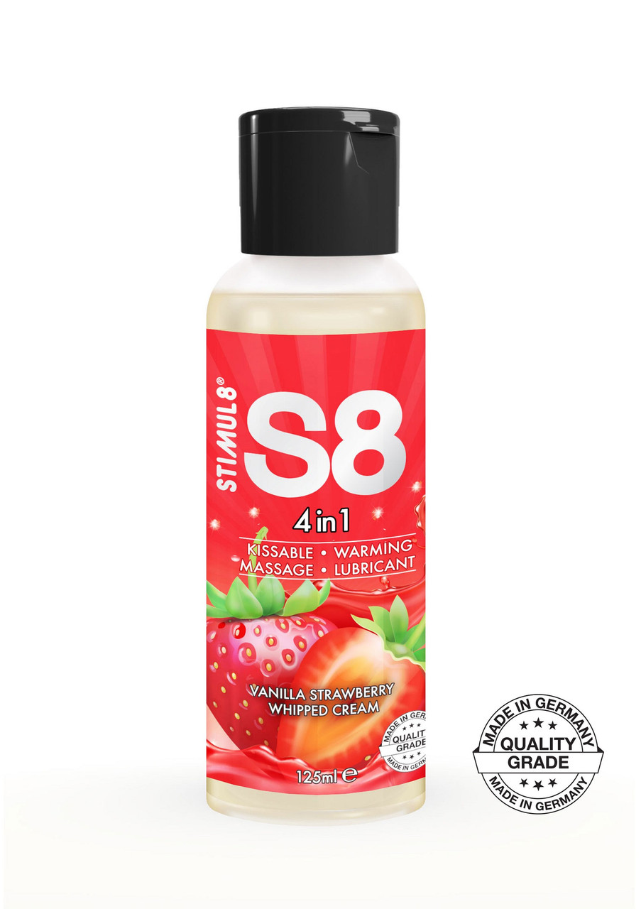 Лубрикант Stimul8 4-in-1 Vanilla Strawberry Whipped Cream 125 мл AIW Or2360, фото 1