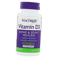 Витамин Д3 здоровье костей и суставов Vitamin D3 10000 Natrol 60таб (36358022)