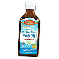 Рыбий жир для детей The Very Finest Fish Oil for Kids Carlson Labs 200мл Апельсин (67353023)