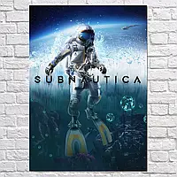 Плакат "Субнатіка, Subnautica", 60×43см