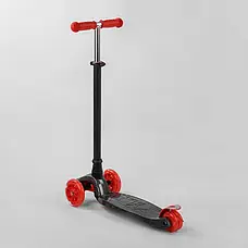 Самокат A 25772/779-1524 "Best Scooter" (1) 4 колеса PU, СВЕТ, трубка керма алюмінієва, d передніх коліс =12, фото 4