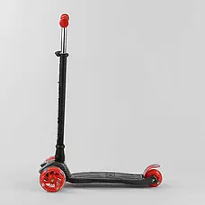 Самокат A 25772/779-1524 "Best Scooter" (1) 4 колеса PU, СВЕТ, трубка керма алюмінієва, d передніх коліс =12, фото 5