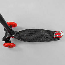 Самокат A 25772/779-1524 "Best Scooter" (1) 4 колеса PU, СВЕТ, трубка керма алюмінієва, d передніх коліс =12, фото 6