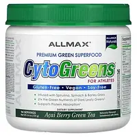 ALLMAX, CytoGreens для спортсменов, зеленый чай с ягодами асаи, 125 г (4,4 унции)