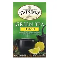 Twinings, Зеленый чай, лимон, 20 чайных пакетиков, 40 г (1,41 унции) Днепр