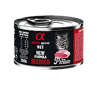 Вологий корм Alpha Spirit Iberico for Adult Cats 200 г для котів