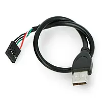 Кабель USB A с разъемом 1x5 - 0,3 м