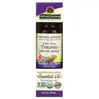 Nature's Answer, Thrones Organic Blend, на 100% чиста ефірна олія, органічна суміш, 15 мл (0,5 рідк.