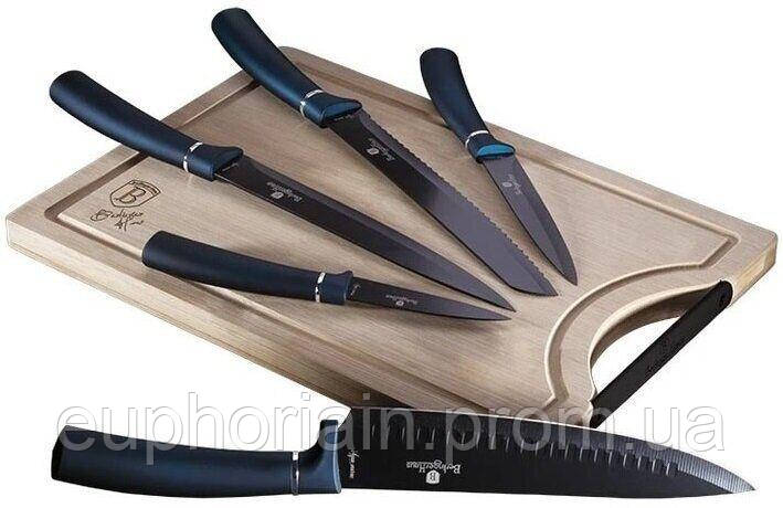 Набор ножей Berlinger Haus Metallic Line BH-2553 6 предметов Отличное качество - фото 1 - id-p2139648024