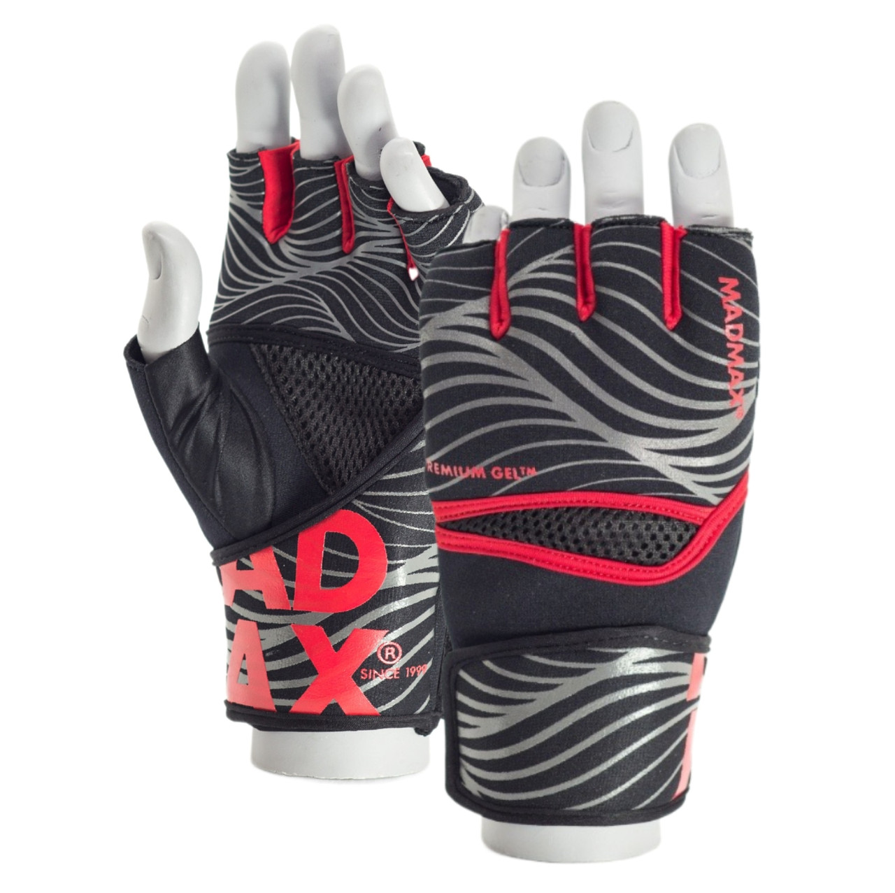 Рукавиці MadMax MFG-906 MAXGEL Fighting Gloves Black/Red