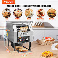 Конвейерный тостер VEVOR 1300 Вт Конвейерный ленточный тостер, цепной тостер, три многофункциональных режима