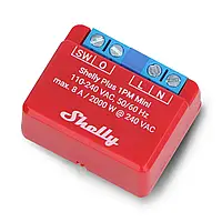 Shelly Plus 1PM Mini - 1x 240V/8A WiFi/Bluetooth реле - Вимірювання енергії