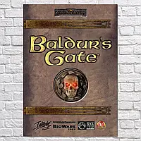 Плакат "Врата Балдура 1, Baldur's Gate 1 (1998)", 60×43см