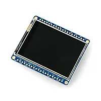 Сенсорный графический дисплей TFT LCD с диагональю 2.4'', разрешение 320x240px, устройство чтения microSD