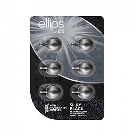Вітаміни для волосся Ellips Ніч шовкова з Про-Кератиновим Комплексом 6 шт