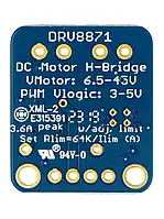 DRV8871 - одноканальний драйвер для двигунів 45 В / 3,6 А - Adafruit 3190