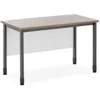 Офисный стол - 120 x 60 см - коричневый/серый