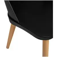 Стул - комплект из 2 - до 150 кг - сиденье 43,5 x 43 см - черный