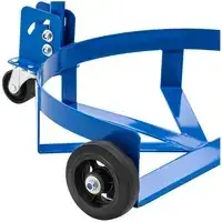 Стальная тележка на 3-х колесах для перевозки бочек до 300 кг, Ø 60 см, 72 x 55 x 92 см