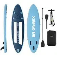 Набор для гребли и занятий серфингом с веслом и аксессуарами, до 135 кг, синий, 305 x 79 x 15 см