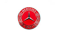 Заглушка вместо эмблемы на капот Mercedes (красная, 57мм) для Тюнинг Mercedes