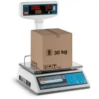 Весы вычислительные со светодиодным вертикальным дисплеем - поверяемые - 15 кг/ 5 г - 30 кг/10 г