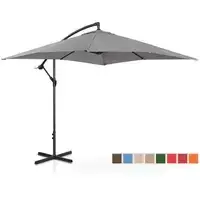 Зонт светофора - темно-серый - квадратный - 250 x 250 см - откидывающийся