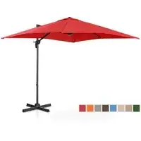 Зонт светофора - красный - квадратный - 250 x 250 см - вращающийся
