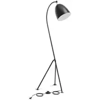 Дуговая лампа - подвижный металлический абажур - 40 Вт - высота 125 см